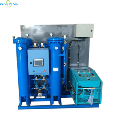 4 Menara Mesin Oksigen PSA Generator Oksigen Industri 5Nm3 / H Untuk Akuakultur