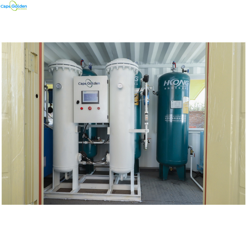 99,999% 200nm3 / H Mobile Oxygen Plant Pressure Swing Adsorption