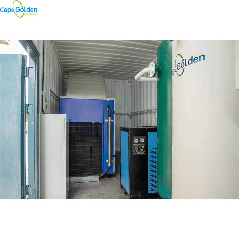 CE ISO PSA Oxygen Generator Pabrik Produksi Oksigen Kontainer 93% 95%