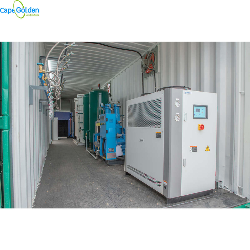 CE ISO PSA Oxygen Generator Pabrik Produksi Oksigen Kontainer 93% 95%