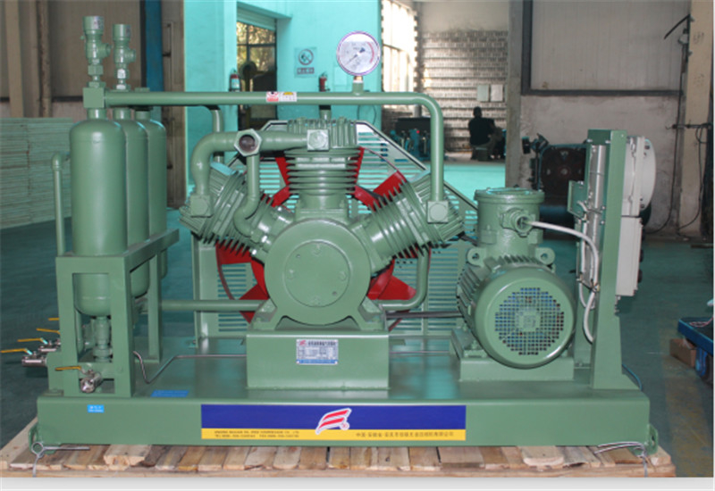 Kilang Kompresor Generator Hidrogen Diafragma Tenang 3 Silinder Belt didorong