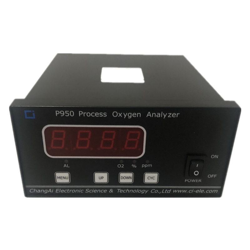 RS232 P950 Proses Oxygen Purity Analyzer Sensor Elektrokimia O2 Purity Analyzer